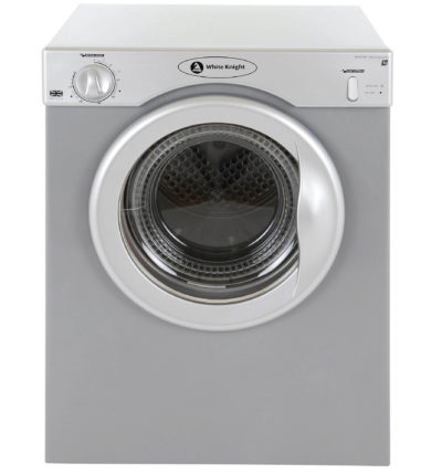 White Knight 3kg Compact Reverse Action Dryer - Silver